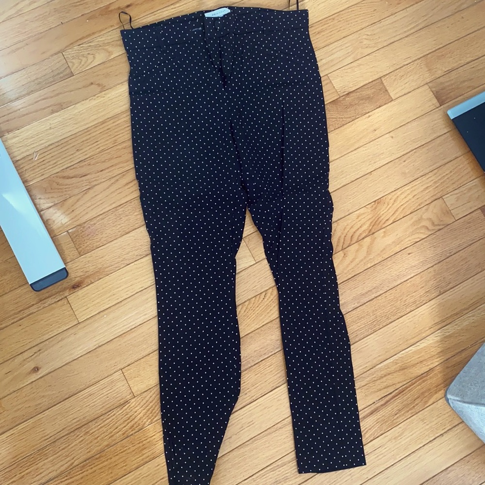 Black Polka Dot Work/Formal Dress Pants